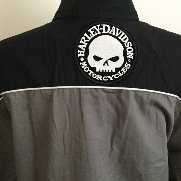 HArley Davison Men’s XL Shirt Black button front - Picture 4 of 7